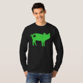 Cute Pig Shamrock St Patrick s Day Saint Paddy s T-Shirt (Vorne ganz)