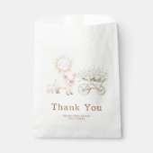 Cute Pig Wheelbarrow Baby Shower Baby Shower  Geschenktütchen (Vorderseite)