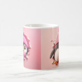Cute Pinguin mit Herz - Adortable 3D-Mug Kaffeetasse (Mittel)
