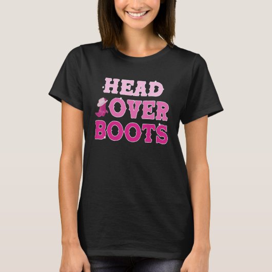Cute Pink Aesthetic Southern Cowgirl Country Music T-Shirt (Vorderseite)