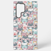 Cute Pink and Purple Anime Jumble Samsung Galaxy Hülle (Rückseite)