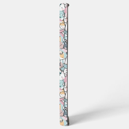 Cute Pink and Purple Anime Jumble Samsung Galaxy Hülle (Linke Seite)