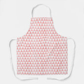 Cute Pink And White Triangle Pattern Schürze (Vorderseite)