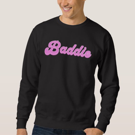 Cute Pink Baddie Sweatshirt (Vorderseite)