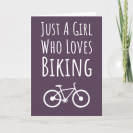 Cute Pink Biking Cards For Baby Girls Kids Cycling Karte