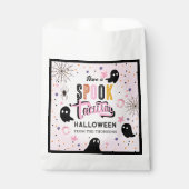 Cute Pink Black Sweet Spooky Halloween Ghost  Geschenktütchen (Vorderseite)