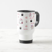 Cute Pink Boo Ghost Travel Mug | Reisebecher (VorderseiteRechts)