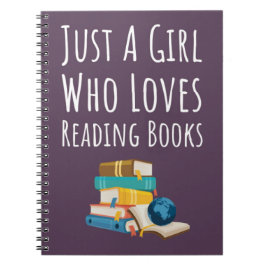 Cute Pink Book Reader Gifts For Baby Girls Kids Notizblock