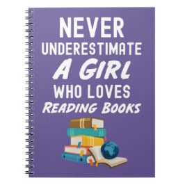 Cute Pink Book Reading Gifts For Baby Girls Kids Notizblock