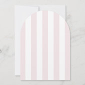 Cute Pink Bow Girl Babydusche Einladung (Rückseite)