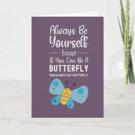 Cute Pink Butterfly Lover Cards Butterflies Nature Karte