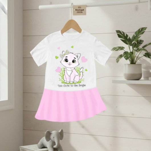 Cute pink cat baby t-shirt