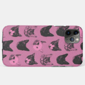 Cute Pink Cat iPhone Case – Soft Aesthetic Vibes (Rückseite (Horizontal))