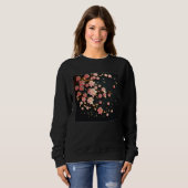 Cute Pink Cherry Blossom Illustration Flowers Mini Sweatshirt (Vorne ganz)