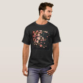 Cute Pink Cherry Blossom Illustration Flowers Mini T-Shirt (Vorne ganz)