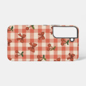 "Cute Pink Cherry Pattern Samsung Galaxy S22 Case  Samsung Galaxy Hülle (Rückseite (Horizontal))