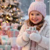 Cute Pink Christmas Cheer Mug Tasse