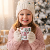 Cute Pink Christmas Cheer Mug Tasse