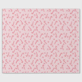 Cute Pink Christmas pattern - Candy Cane- Seamless Geschenkpapier (Flach)
