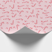 Cute Pink Christmas pattern - Candy Cane- Seamless Geschenkpapier (Ecke)