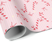Cute Pink Christmas pattern - Candy Cane- Seamless Geschenkpapier (Rolleneckpunkt)