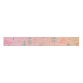 Cute Pink Christmas Ripsband (Vorderseite)