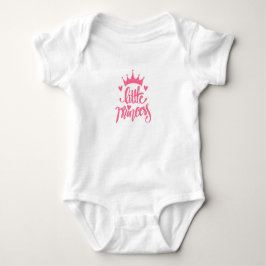 Cute Pink Crown Little Princess Baby T-Shirt Baby Strampler