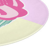 Cute Pink Cupcake Pastel Colors Schneidebrett (Ecke)
