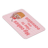 Cute Pink Cupcake Rise Magnet (Rechte Seite)