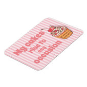 Cute Pink Cupcake Rise Magnet (Linke Seite)