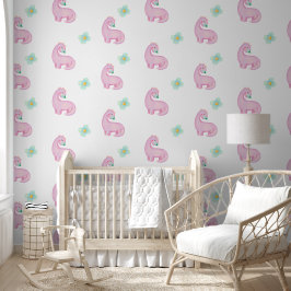 Cute Pink Dinosaur Tapete