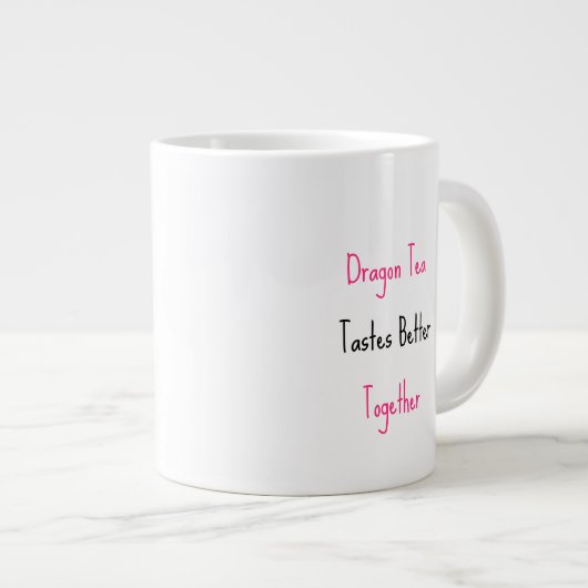 Cute pink dragons Jumbo-Tasse (Vorderseite Rechts)