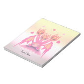 Cute pink dragons notizblock (Rotiert)