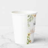 Cute Pink fairy Coquette primer cumpleaños Pappbecher (Rechts)