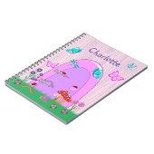 Cute Pink Fairy Door Notizblock (Linke Seite)