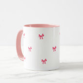 Cute Pink Feminine Coffee Cup Tasse (Vorderseite Links)