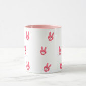 Cute Pink Feminine Coffee Cup Tasse (Zentrum)