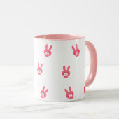 Cute Pink Feminine Coffee Cup Tasse (VorderseiteRechts)