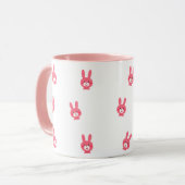 Cute Pink Feminine Coffee Cup Tasse (Vorderseite Links)