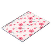 Cute Pink Floral Pattern | Daisy Flower Aesthetic  Notizblock (Linke Seite)