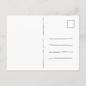 Cute Pink Flowers Spring Floral Card. Postkarte (Rückseite)