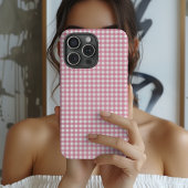 Cute Pink Gingham Pattern Case-Mate iPhone Hülle