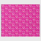 Cute Pink Grad Owl Pattern Geschenkpapier (Flach)