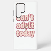 Cute Pink Graphic with Peeking Cat Samsung Galaxy Hülle (Rückseite)