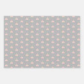 Cute Pink Grey Black Carnival Circus Geschenkpapier Set (Vorderseite 3)