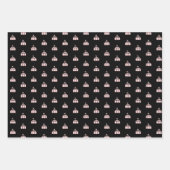 Cute Pink Grey Black Carnival Circus Geschenkpapier Set (Vorderseite 2)