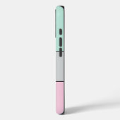Cute Pink Grey Teal Personalized Phone Case-Mate iPhone Hülle (Rückseite / Links)