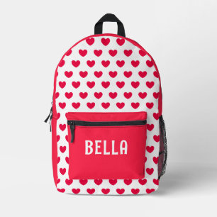 Cute Pink Heart Bedruckter Rucksack