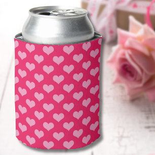 Cute Pink Heart Dosenkühler