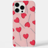 Cute Pink Heart Lollipops Seamless Pattern Case-Mate iPhone Hülle (Rückseite)
